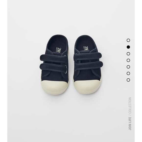 NWT Zara Baby Leather Sneakers size 5.5 - Picture 5 of 9